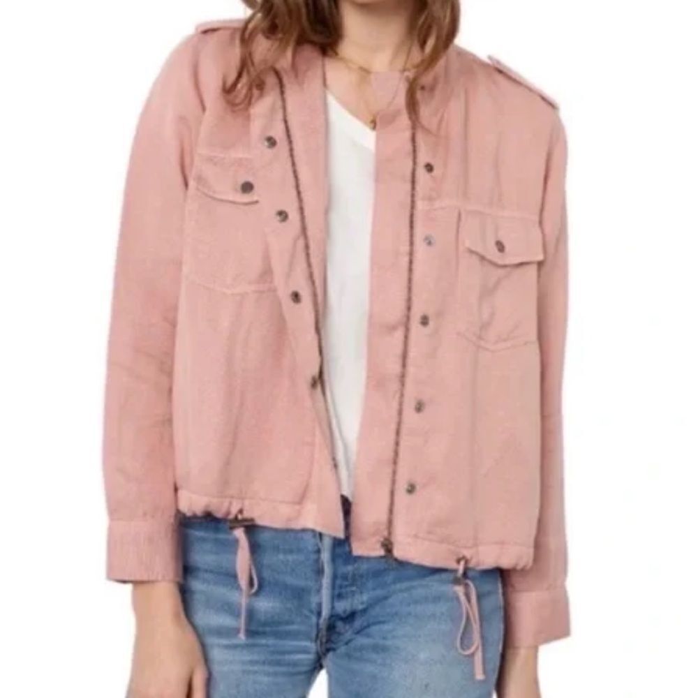 Rails pink denim jacket size XL